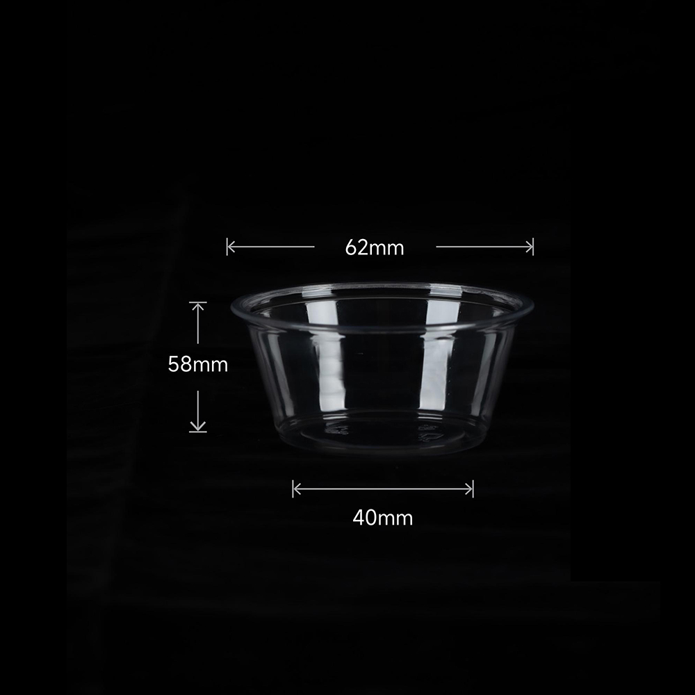 Taza pequeña para salsa PET (1 oz – 3 oz)