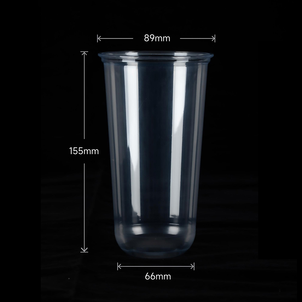 Tazas para bebidas frías PET con fondo en U (9 oz – 24 oz)