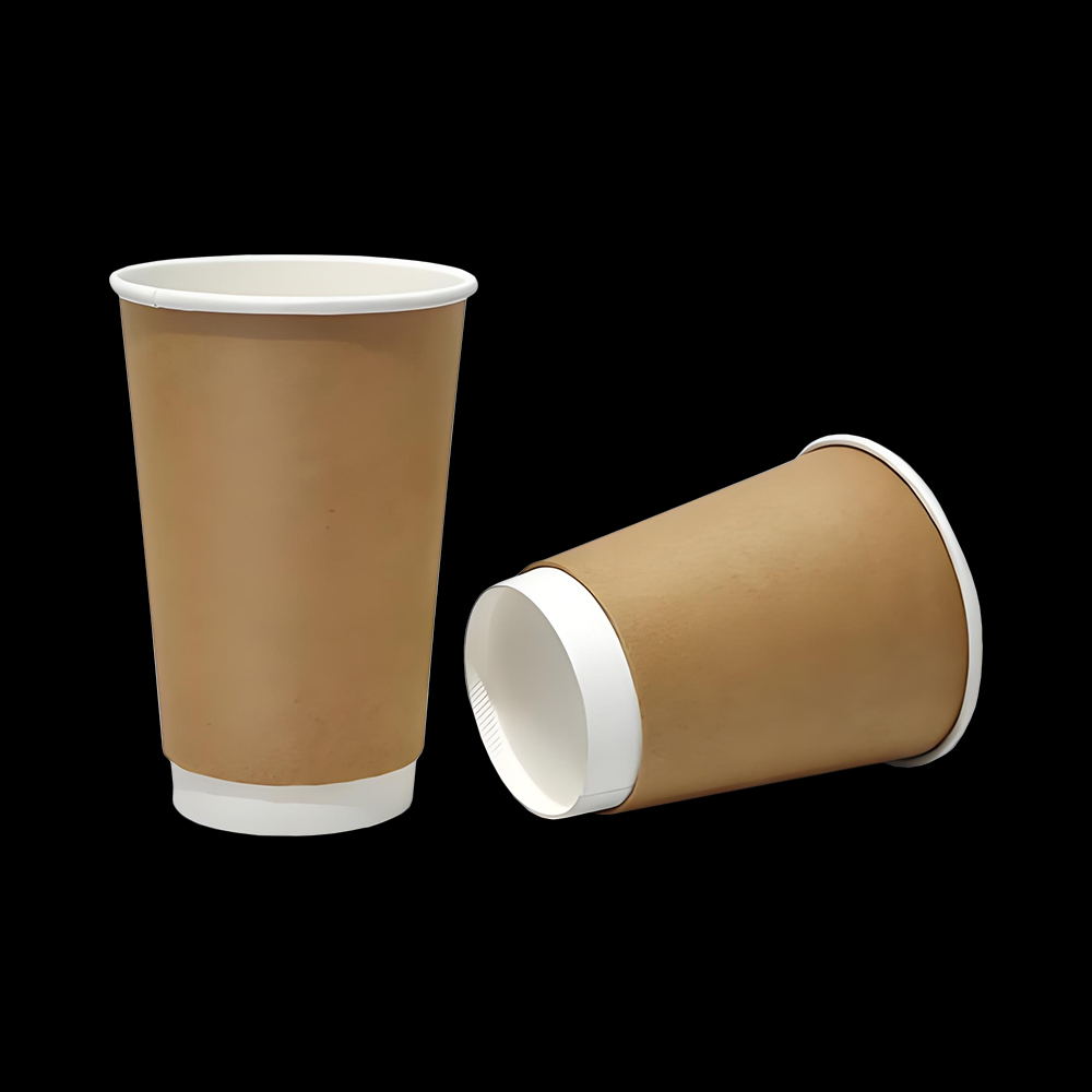 Taza de papel de doble pared para bebidas calientes